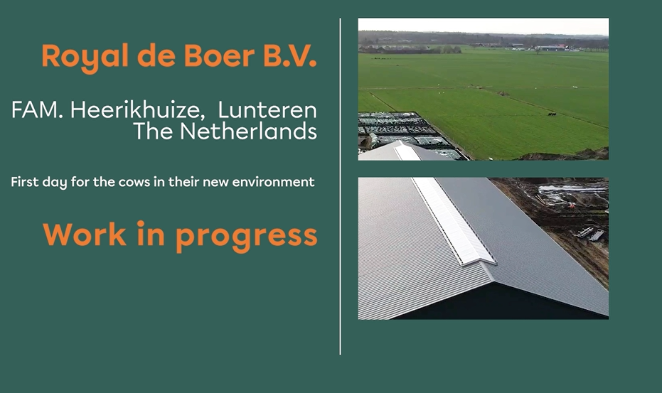 Nieuwe stal voor fam. Heerikhuize in Lunteren