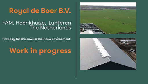 Nieuwe stal voor fam. Heerikhuize in Lunteren