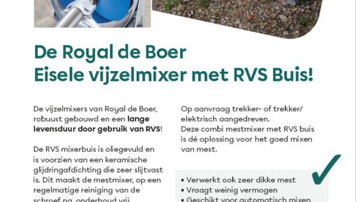 ***Aktie*** Royal de Boer Eisele vijzelmixer met RVS buis